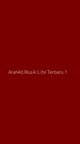 Tampilan Antarmuka Aplikasi Arah4d Musik Lite Terbaru - 1