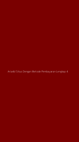 Tampilan Antarmuka Aplikasi Aria4d Situs Dengan Metode Pembayaran Lengkap - 4