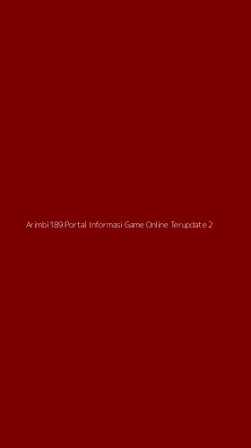 Tampilan Antarmuka Aplikasi Arimbi189 Portal Informasi Game Online Terupdate - 2