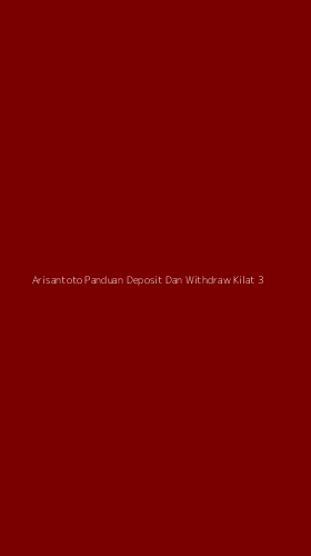 Tampilan Antarmuka Aplikasi Arisantoto Panduan Deposit Dan Withdraw Kilat - 3
