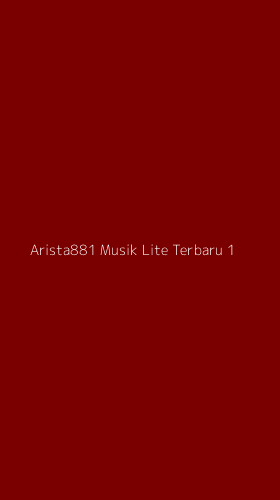 Tampilan Antarmuka Aplikasi Arista881 Musik Lite Terbaru - 1