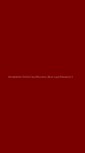 Tampilan Antarmuka Aplikasi Armadatoto Online Cara Recovery Akun Lupa Password - 2