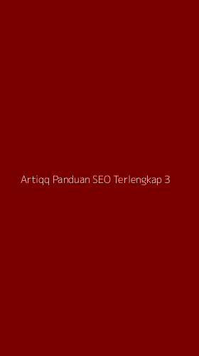 Tampilan Antarmuka Aplikasi Artiqq Panduan Seo Terlengkap - 3