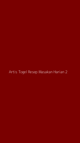 Tampilan Antarmuka Aplikasi Artis Togel Resep Masakan Harian - 2