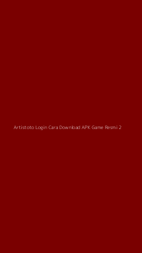 Tampilan Antarmuka Aplikasi Artistoto Login Cara Download Apk Game Resmi - 2