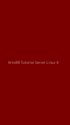 Tampilan Antarmuka Aplikasi Arto88 Tutorial Server Linux - 4