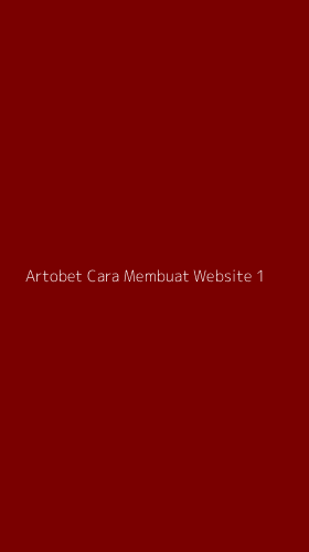 Tampilan Antarmuka Aplikasi Artobet Cara Membuat Website - 1