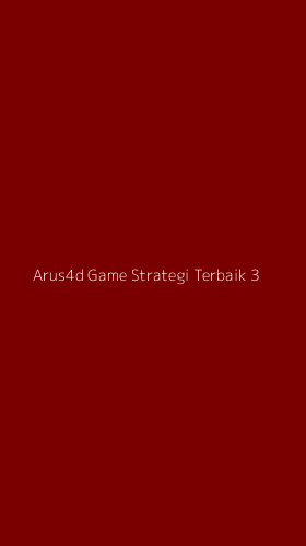 Tampilan Antarmuka Aplikasi Arus4d Game Strategi Terbaik - 3