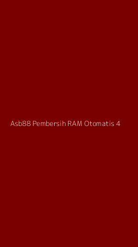 Tampilan Antarmuka Aplikasi Asb88 Pembersih Ram Otomatis - 4