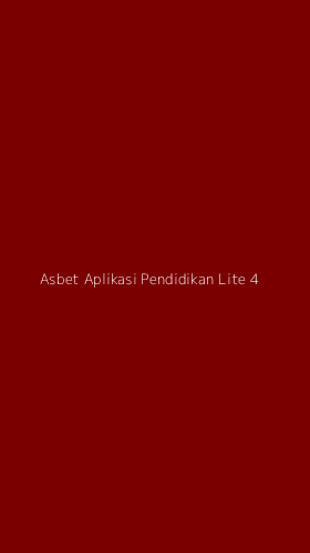 Tampilan Antarmuka Aplikasi Asbet Aplikasi Pendidikan Lite - 4
