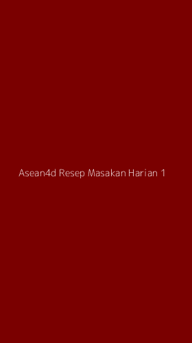 Tampilan Antarmuka Aplikasi Asean4d Resep Masakan Harian - 1