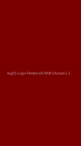Tampilan Antarmuka Aplikasi Asg55 Login Pembersih Ram Otomatis - 2