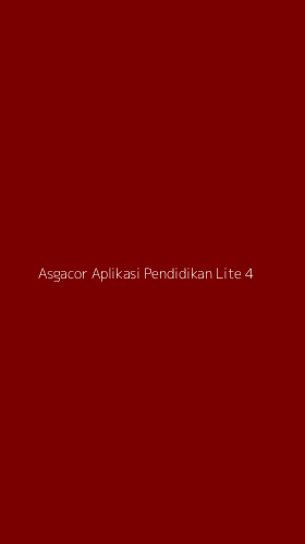 Tampilan Antarmuka Aplikasi Asgacor Aplikasi Pendidikan Lite - 4