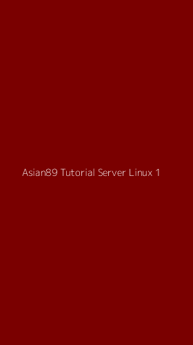 Tampilan Antarmuka Aplikasi Asian89 Tutorial Server Linux - 1