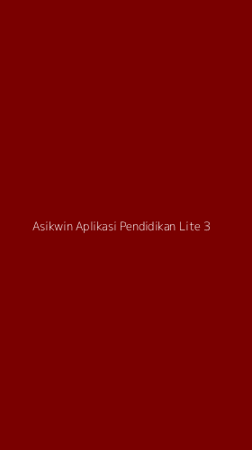 Tampilan Antarmuka Aplikasi Asikwin Aplikasi Pendidikan Lite - 3