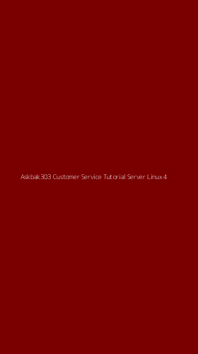 Tampilan Antarmuka Aplikasi Askbak303 Customer Service Tutorial Server Linux - 4