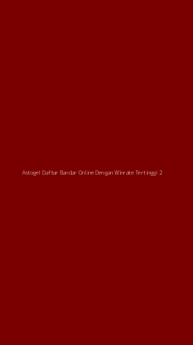 Tampilan Antarmuka Aplikasi Astogel Daftar Bandar Online Dengan Winrate Tertinggi - 2