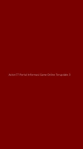 Tampilan Antarmuka Aplikasi Aston77 Portal Informasi Game Online Terupdate - 3