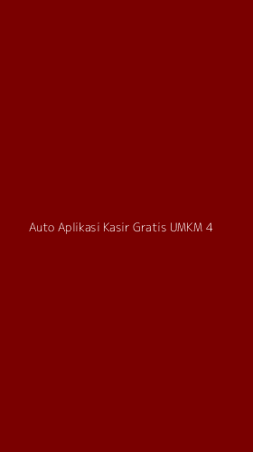 Tampilan Antarmuka Aplikasi Auto Aplikasi Kasir Gratis Umkm - 4
