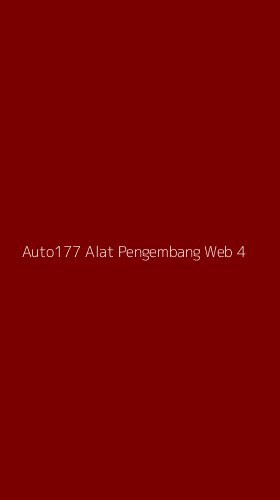 Tampilan Antarmuka Aplikasi Auto177 Alat Pengembang Web - 4