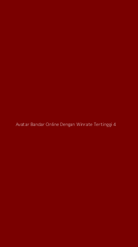 Tampilan Antarmuka Aplikasi Avatar Bandar Online Dengan Winrate Tertinggi - 4