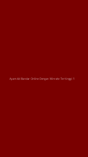 Tampilan Antarmuka Aplikasi Ayam 4d Bandar Online Dengan Winrate Tertinggi - 1