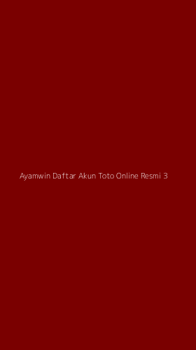 Tampilan Antarmuka Aplikasi Ayamwin Daftar Akun Toto Online Resmi - 3