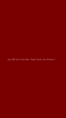 Tampilan Antarmuka Aplikasi Ayo788 Slot Cara Main Togel Colok Jitu Pemula - 1