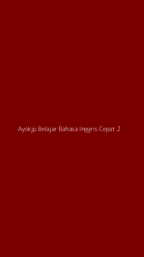Tampilan Antarmuka Aplikasi Ayokjp Belajar Bahasa Inggris Cepat - 2