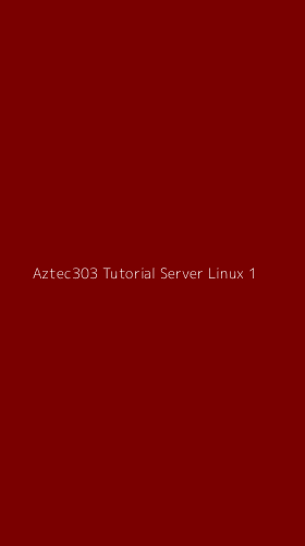 Tampilan Antarmuka Aplikasi Aztec303 Tutorial Server Linux - 1