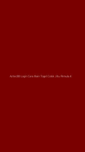 Tampilan Antarmuka Aplikasi Aztec88 Login Cara Main Togel Colok Jitu Pemula - 4