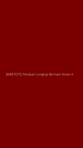 Tampilan Antarmuka Aplikasi Babetoto Panduan Lengkap Bermain Aman - 4