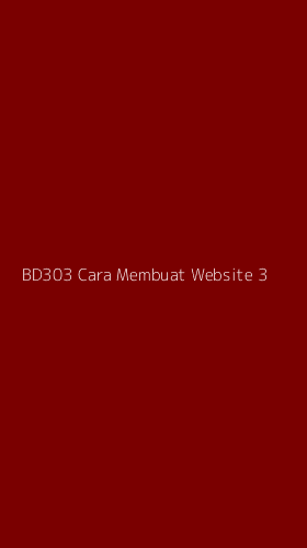 Tampilan Antarmuka Aplikasi Bd303 Cara Membuat Website - 3