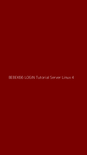Tampilan Antarmuka Aplikasi Bebek66 Login Tutorial Server Linux - 4