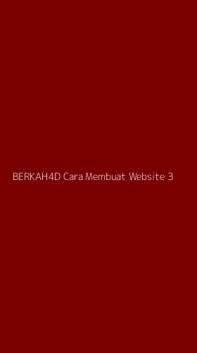Tampilan Antarmuka Aplikasi Berkah4d Cara Membuat Website - 3
