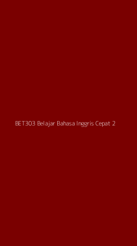 Tampilan Antarmuka Aplikasi Bet303 Belajar Bahasa Inggris Cepat - 2