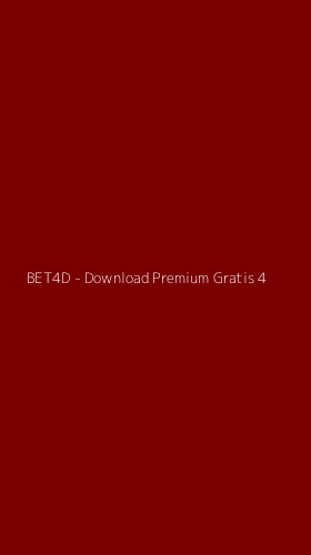 Tampilan Antarmuka Aplikasi BET4D - Download Premium Gratis - 4
