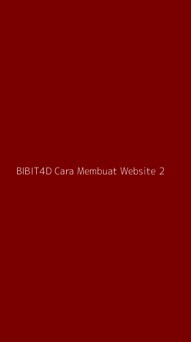 Tampilan Antarmuka Aplikasi Bibit4d Cara Membuat Website - 2