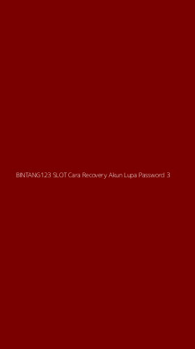 Tampilan Antarmuka Aplikasi Bintang123 Slot Cara Recovery Akun Lupa Password - 3
