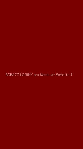 Tampilan Antarmuka Aplikasi Boba77 Login Cara Membuat Website - 1