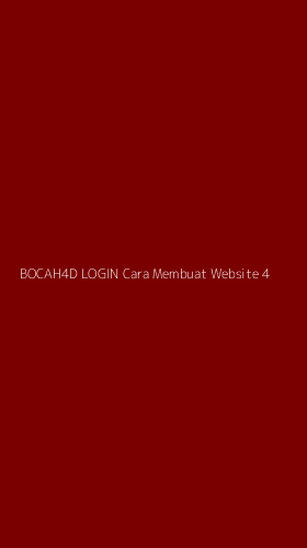 Tampilan Antarmuka Aplikasi Bocah4d Login Cara Membuat Website - 4