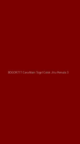 Tampilan Antarmuka Aplikasi Bogor777 Cara Main Togel Colok Jitu Pemula - 3