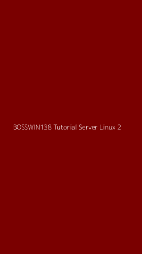Tampilan Antarmuka Aplikasi Bosswin138 Tutorial Server Linux - 2
