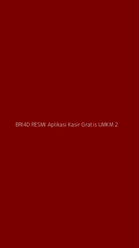 Tampilan Antarmuka Aplikasi Bri4d Resmi Aplikasi Kasir Gratis Umkm - 2