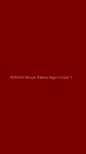 Tampilan Antarmuka Aplikasi Bsinis4d Belajar Bahasa Inggris Cepat - 1