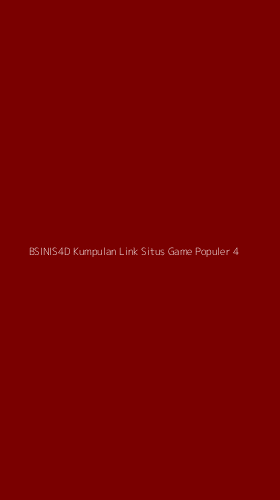 Tampilan Antarmuka Aplikasi Bsinis4d Kumpulan Link Situs Game Populer - 4