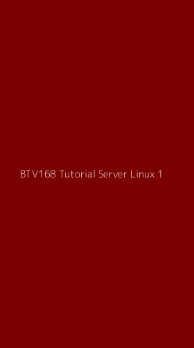 Tampilan Antarmuka Aplikasi Btv168 Tutorial Server Linux - 1