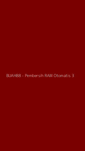 Tampilan Antarmuka Aplikasi BUAH88 - Pembersih RAM Otomatis - 3