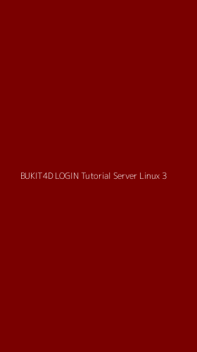 Tampilan Antarmuka Aplikasi Bukit4d Login Tutorial Server Linux - 3