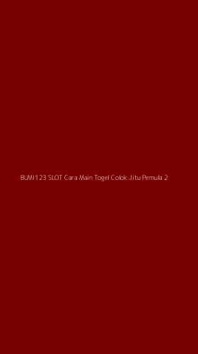 Tampilan Antarmuka Aplikasi Bumi123 Slot Cara Main Togel Colok Jitu Pemula - 2